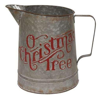 O Christmas Tree Metal Pitcher - The Fox Decor